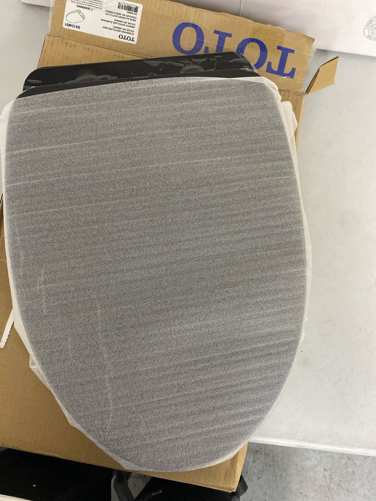 TOTO SS124#51 SoftClose Elongated Toilet Seat - Ebony