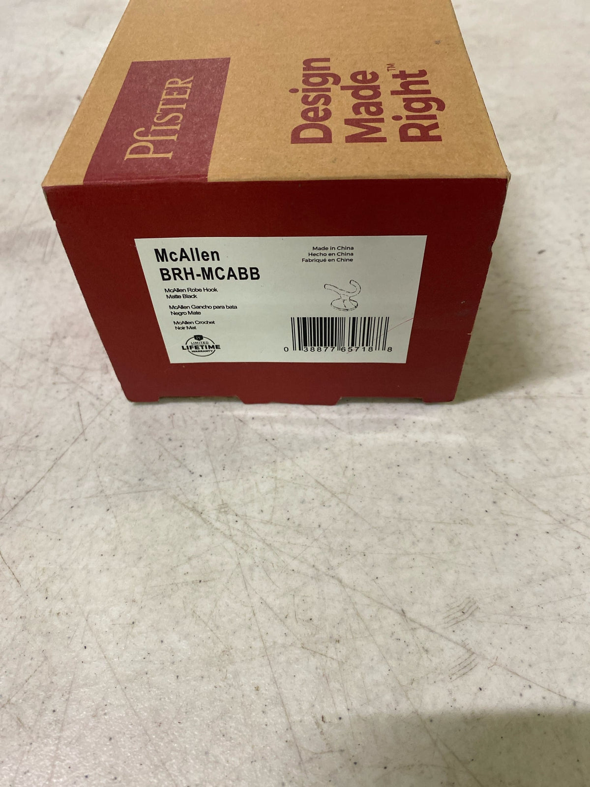 Pfister BRH-MCA McAllen Double Hook Robe Hook - Matte Black