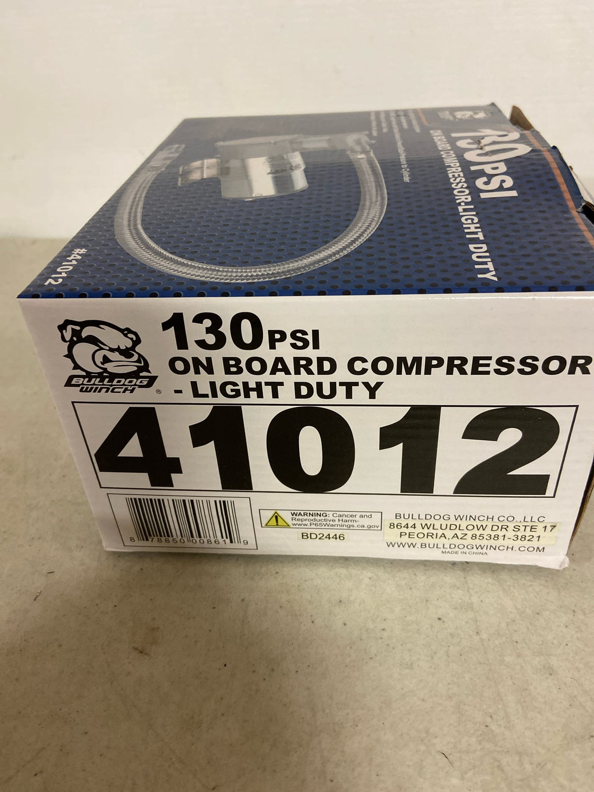 Bulldog Winch Compressor, Mini On-Board 130PSI, 1.3CFM