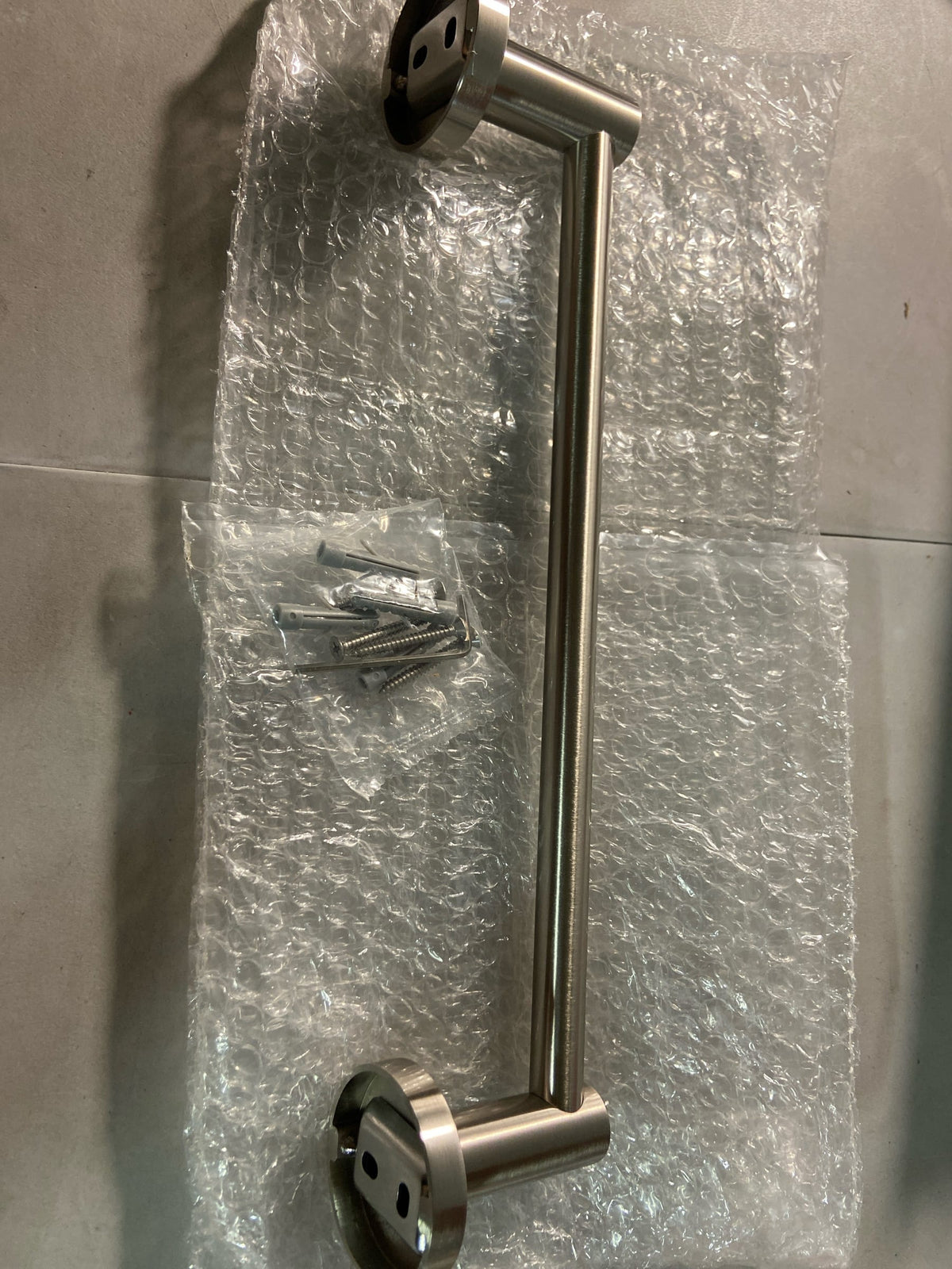 ICO Bath V67134 Lava 12" Towel Bar - Brushed Nickel