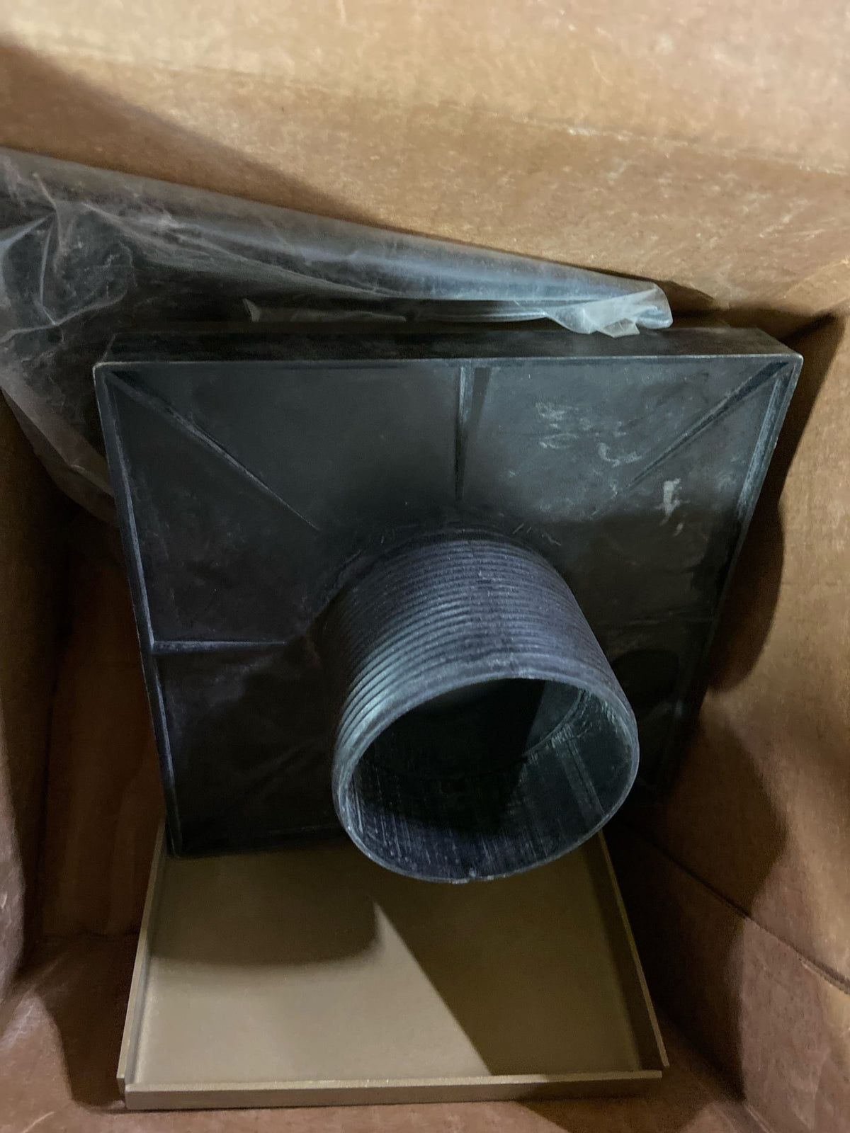 Infinity Drain LTD5-2A SB 5" x 5" LTD 5 Center Drain Kit with ABS Drain Body, 2" Outlet - Satin Bronze