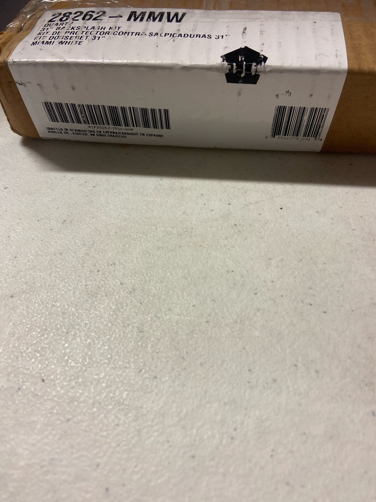 Kohler K-28262-MMW Silestone Quartz 31" Vanity Top Backsplash - Miami White