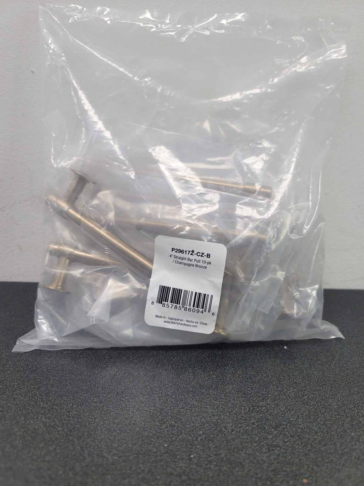 Franklin Brass P29617Z-CZ-B 4 Inch Center to Center Bar Cabinet Pull - Pack of 10 - Champagne Bronze