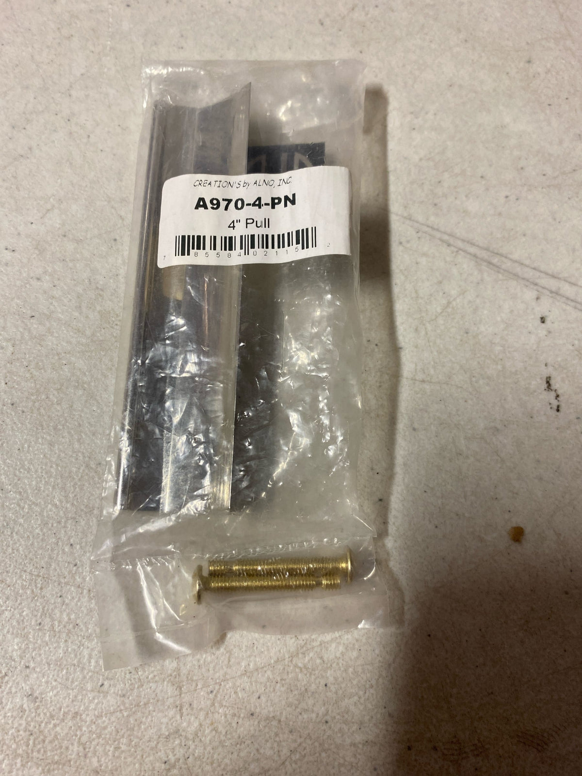 Alno A970-4-PN Modern Tab Pulls, Polished Nickel