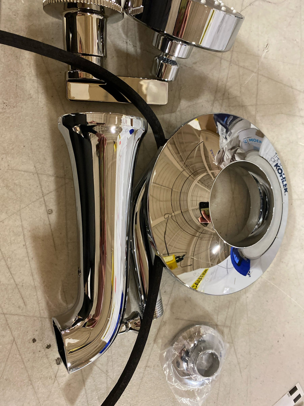 Kohler Tempered Tub and Shower Trim Package with 1.75 GPM Single Function Shower Head - Less Rough In - Polished Chrome