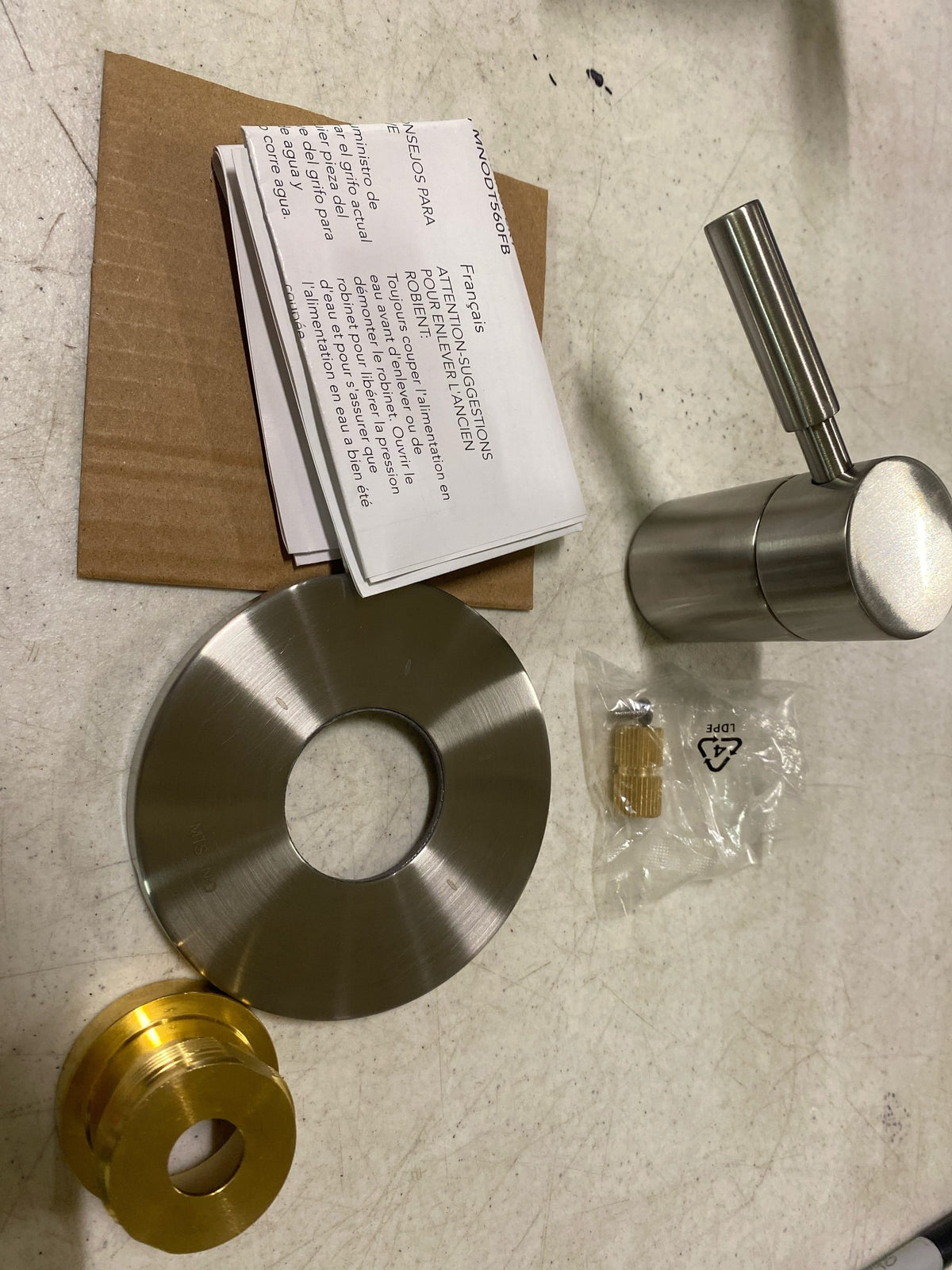 Miseno MNODT560ZBN Mia Single Handle 6 Function Diverter Valve Trim - Less Valve - PVD Brushed Nickel