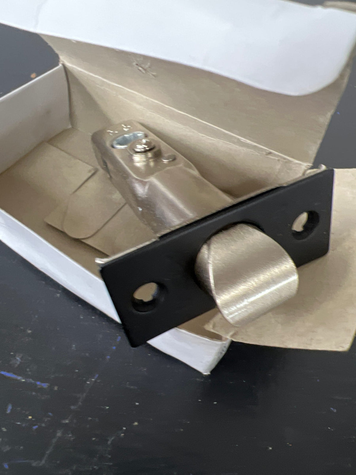 INOX RA105L472-10B Frankfurt Privacy Door Lever Set with 2-3/4 Inch Backset, RA Series Round Rose, and TL4 28 Degree Latch - Oil Rubbed Bronze