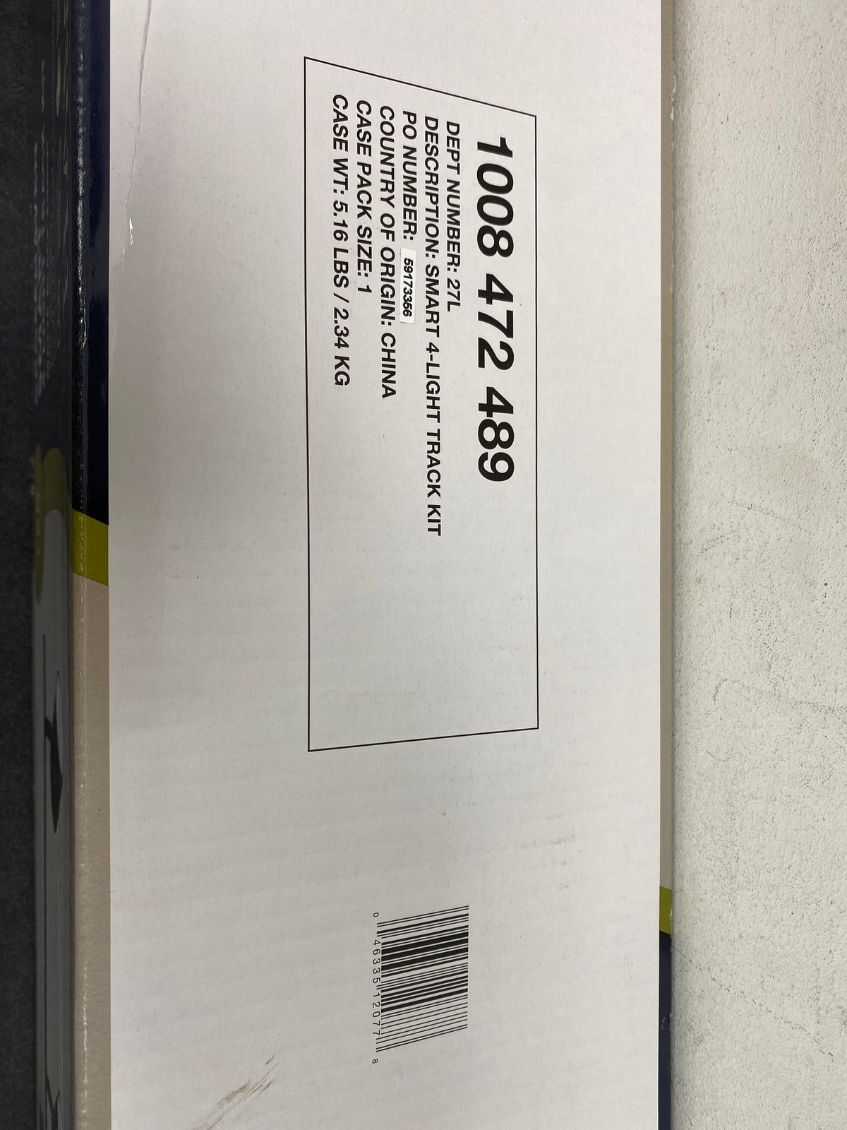 Hampton bay HBT41051RWA-43 Crosshaven 2.6 ft. 4-Light Black Smart Color Tunable Integrated LED Fixed Track Ceiling Lighting Kit Powered by Hubspace