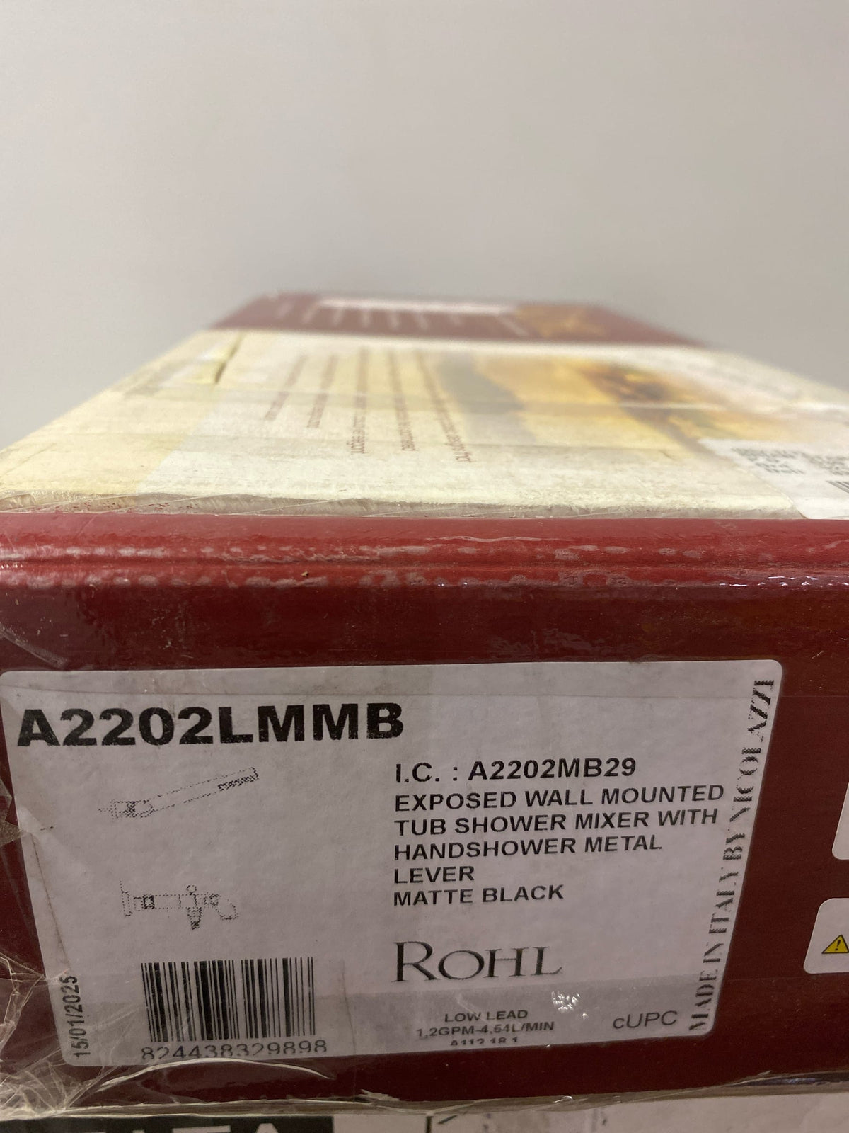 Rohl Lombardia Exposed Wall Mount Tub Filler