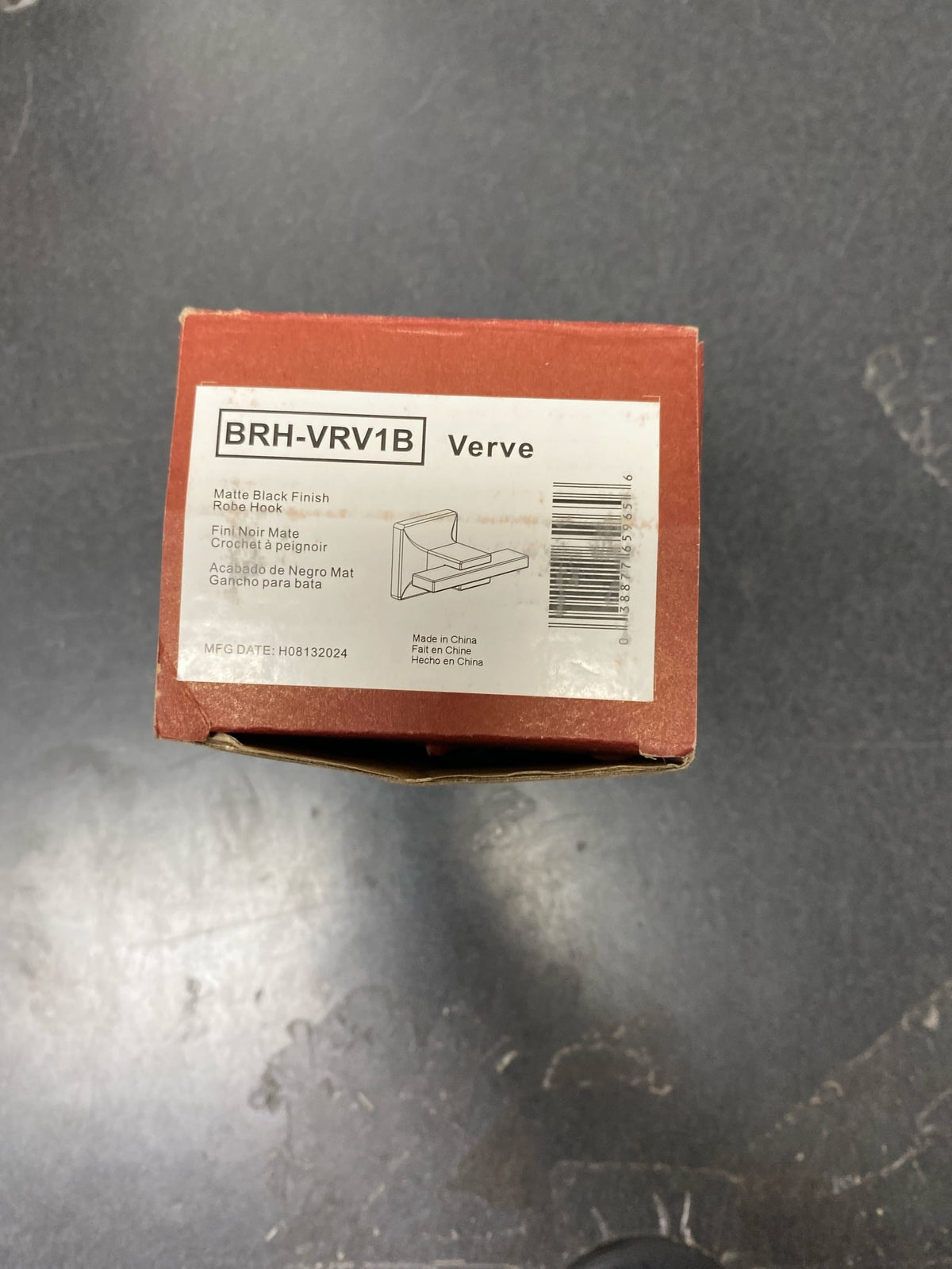 Pfister Brh-Vrv1 Verve Single Robe Hook - Black
