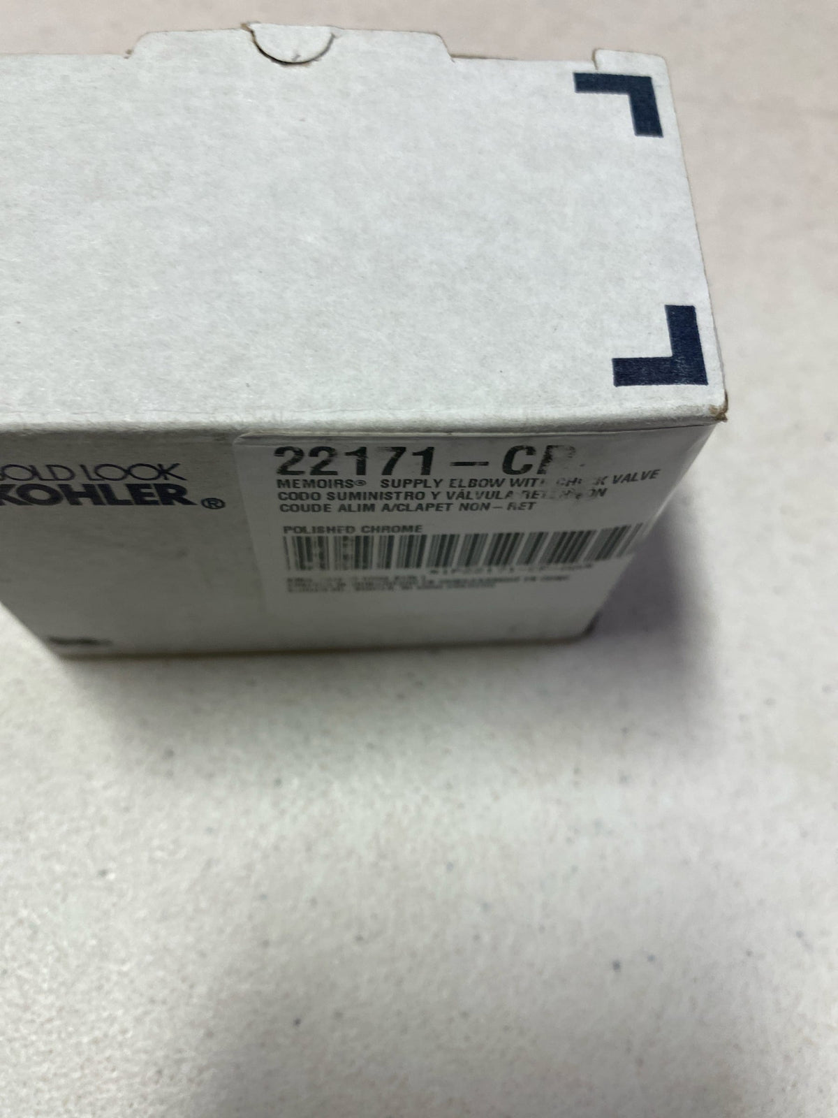 KOHLER Memoirs wall-mount supply elbow with check valve