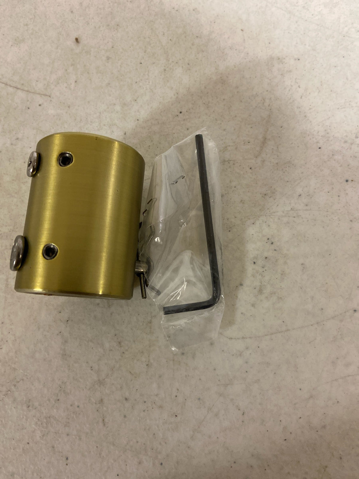 MinkaAire DR500-SBR Downrod Coupler for MinkaAire Ceiling Fans - Soft Brass
