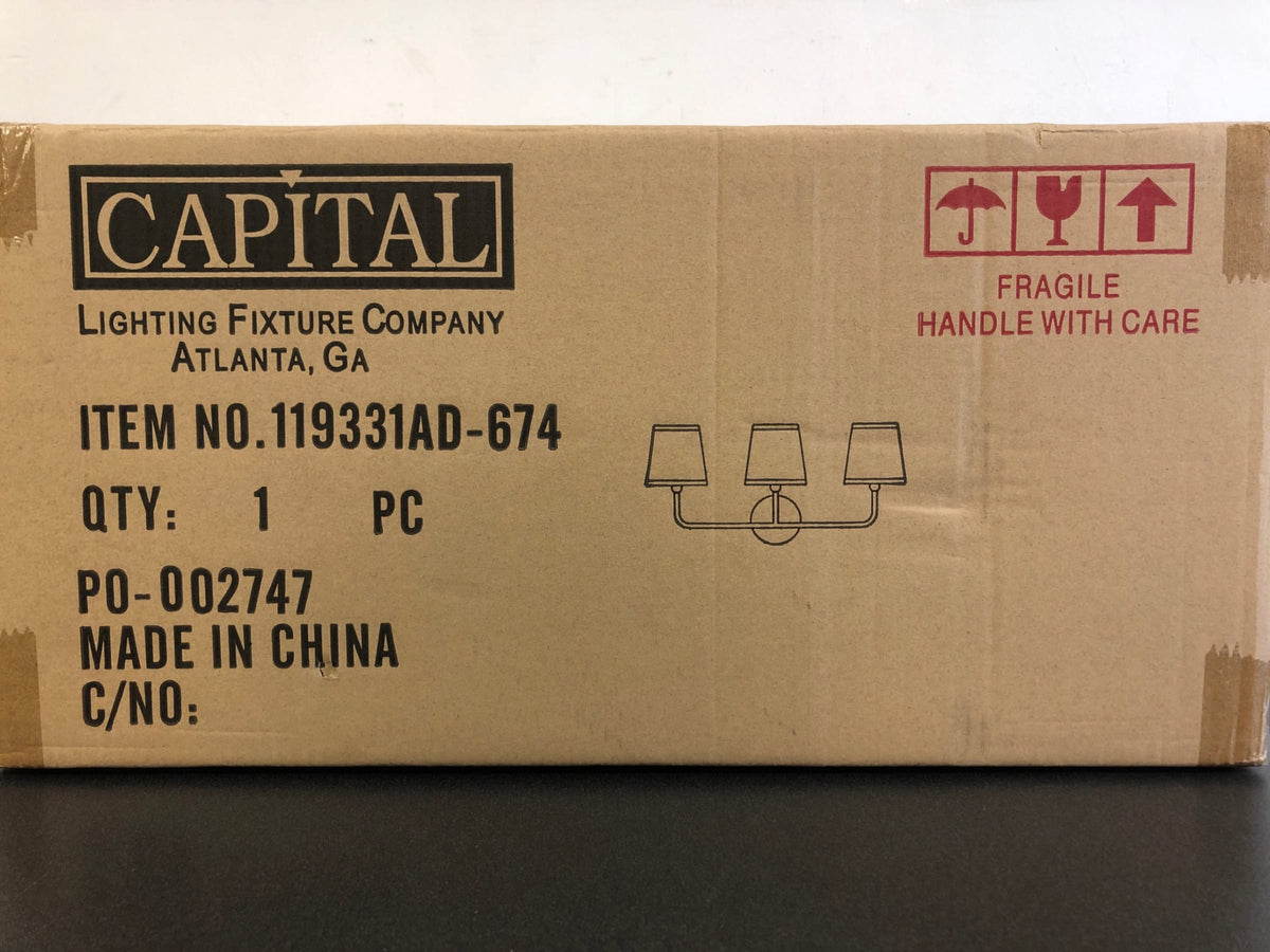 Capital Lighting Dawson 3 Light 26" Wide Bathroom Vanity Light - Aged Brass