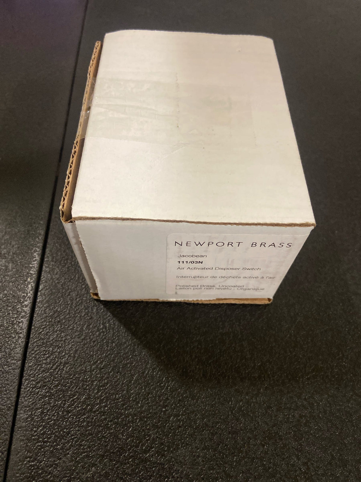 Newport Brass 111-03N East Linear Air Activated Disposer Switch - Polished Brass Uncoated (Living)