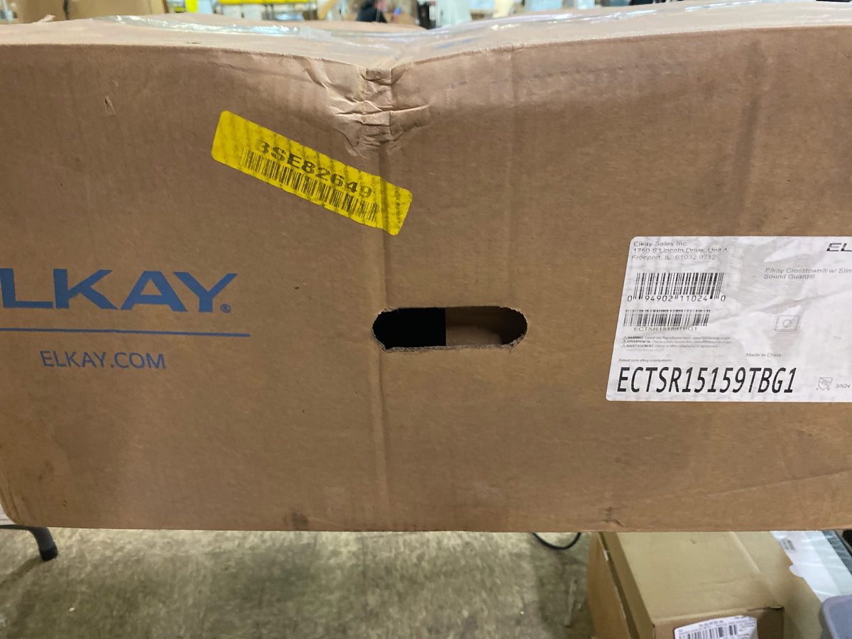 Elkay Crosstown ECTSR15159TBG1 Single Bowl Dual Mount Stainless Steel Bar Sink Kit