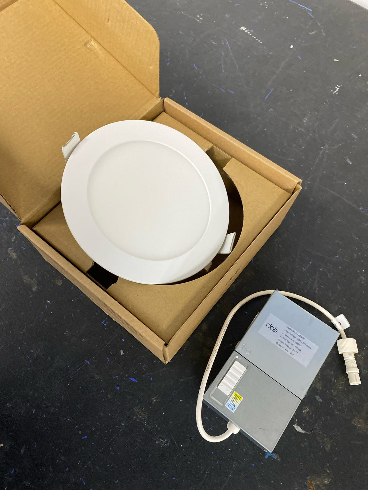 DALS Lighting 5005-CC-WH LED Canless Recessed Fixture with 5" Shower and Wafer Trim - Airtight - White