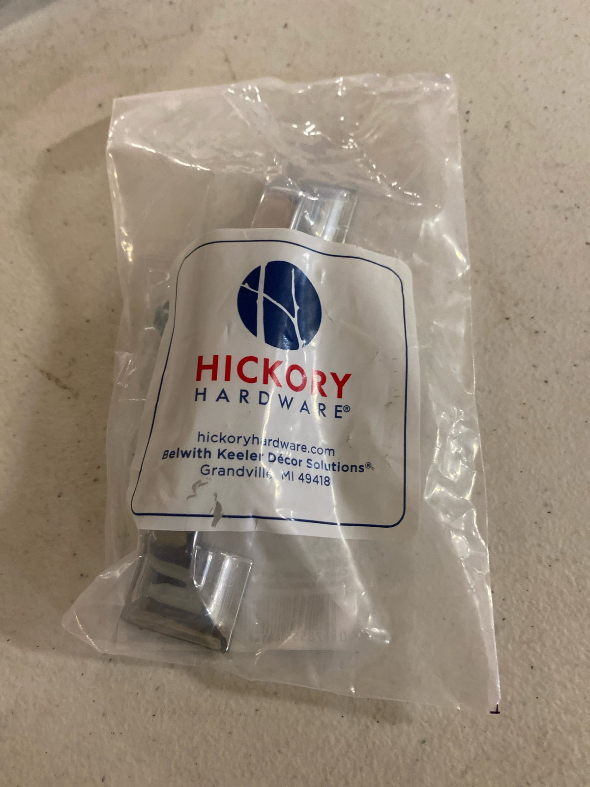 Hickory Hardware H076701-CH Forge 3-3/4" (96 mm) Center to Center Farmhouse Rustic Cabinet Handle / Drawer Pull - Chrome