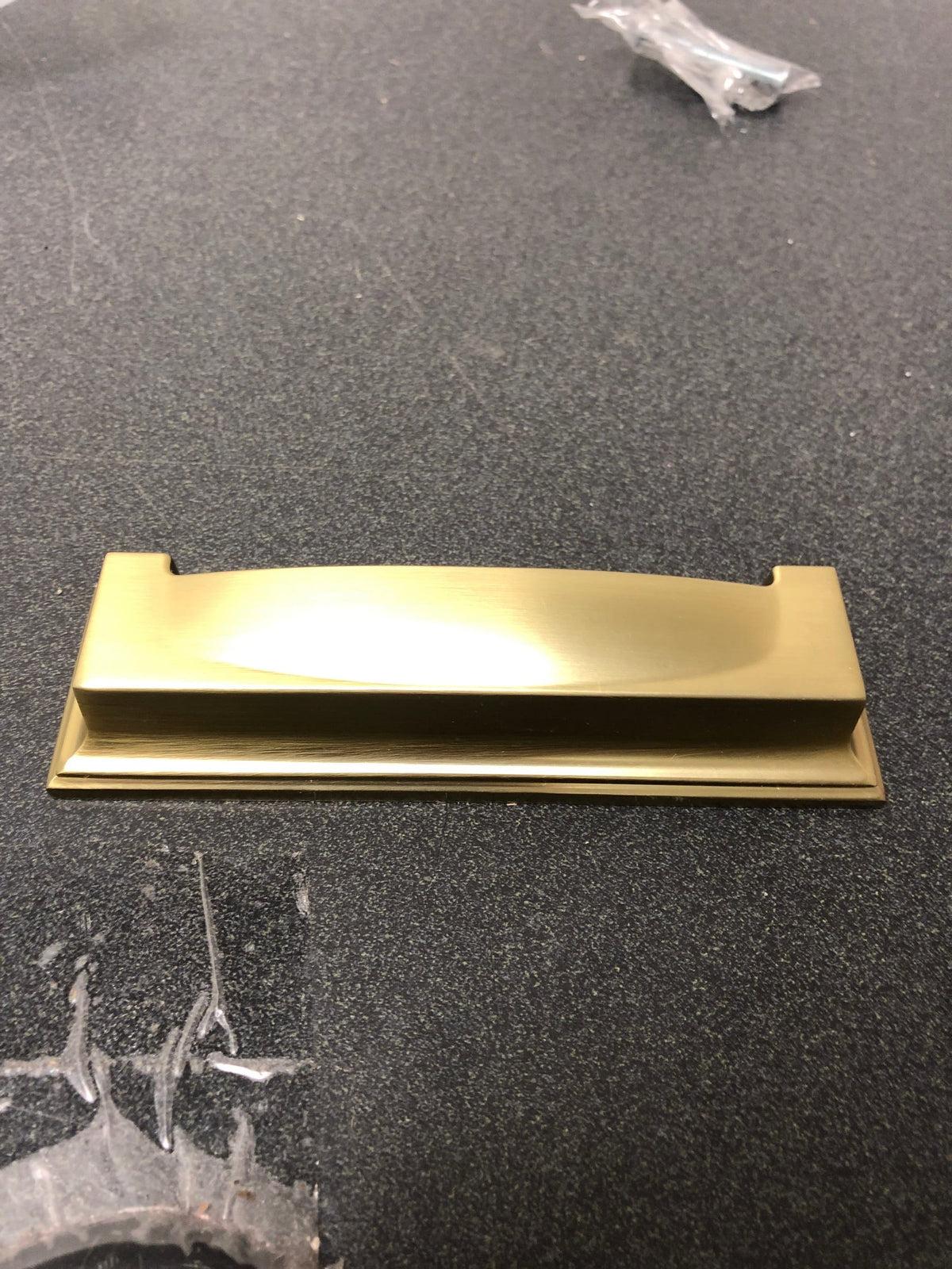 Amerock BP36762BBZ Appoint 3 and 3-3/4 Inch Dual Center to Center Cup Cabinet Pull - Golden Champagne