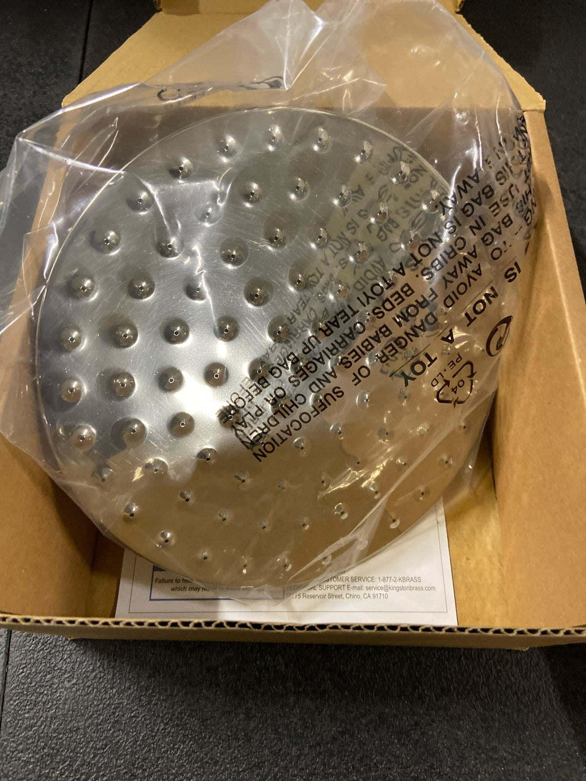 Kingston Brass K136A6 Victorian 1.8 GPM Single Function Rain Shower Head - Polished Nickel