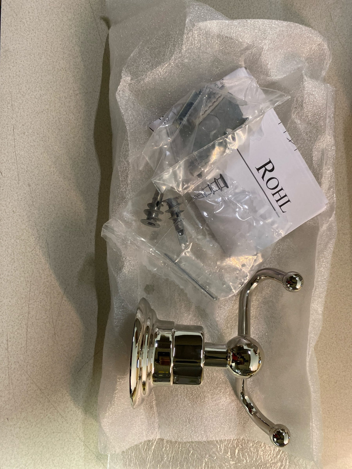Rohl ROT7DPN Acqui Double Robe Hook - Polished Nickel