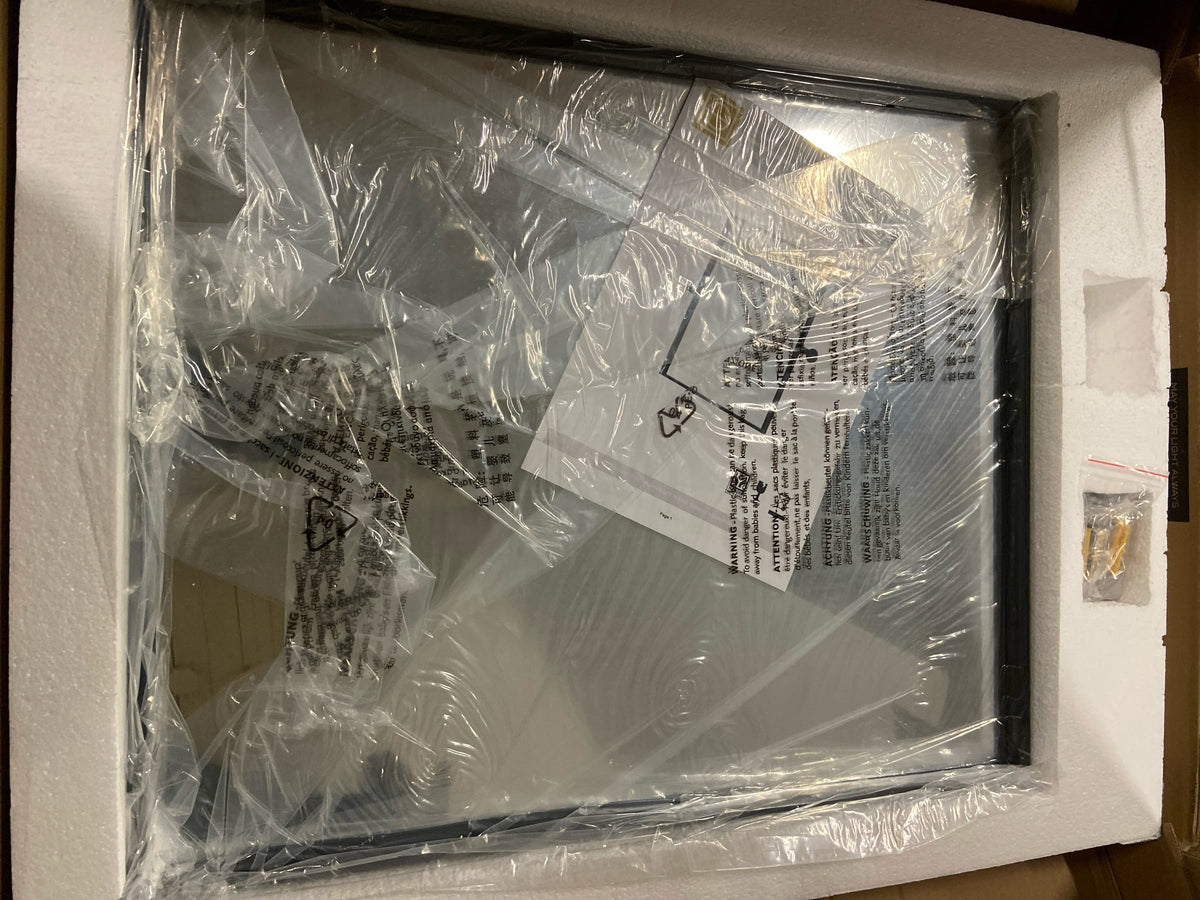 Rectangle Pivot Mirror 24X20 Inch in Black