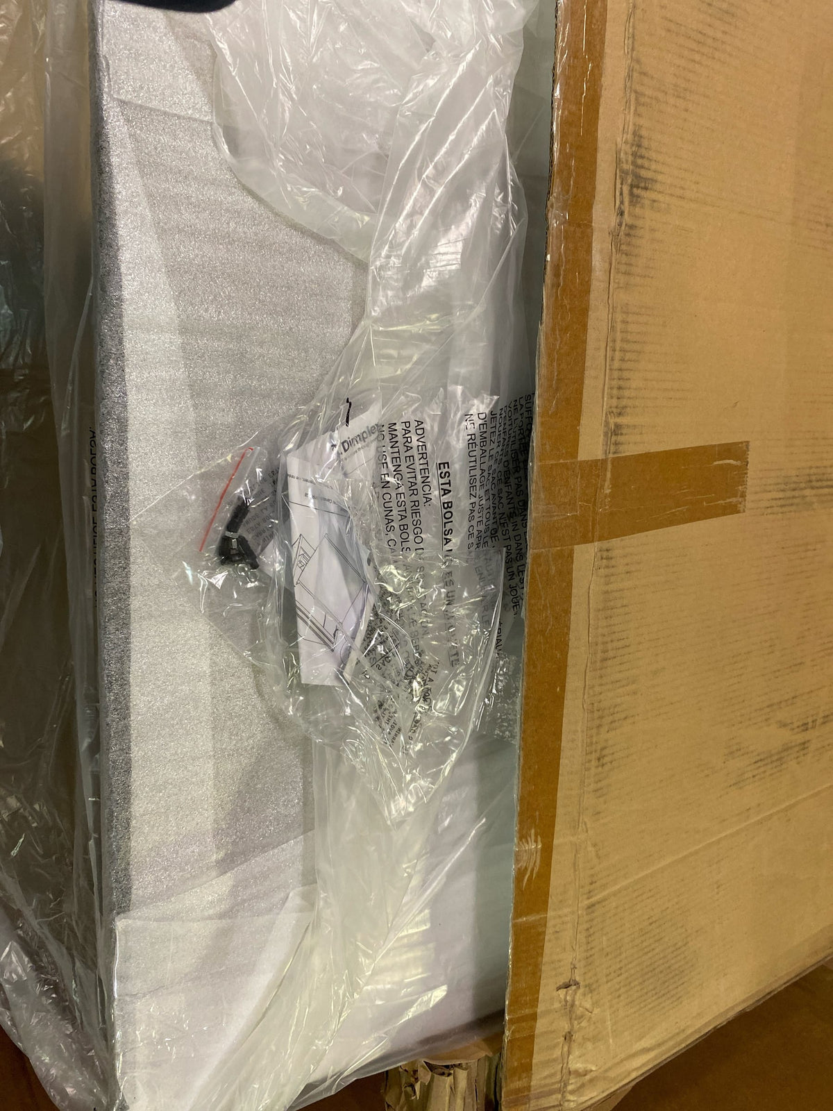 Dimplex BF Series One-Piece Tamperproof Glass Panel for Model BFSL33 (Model: BFSL33DOOR), Clear