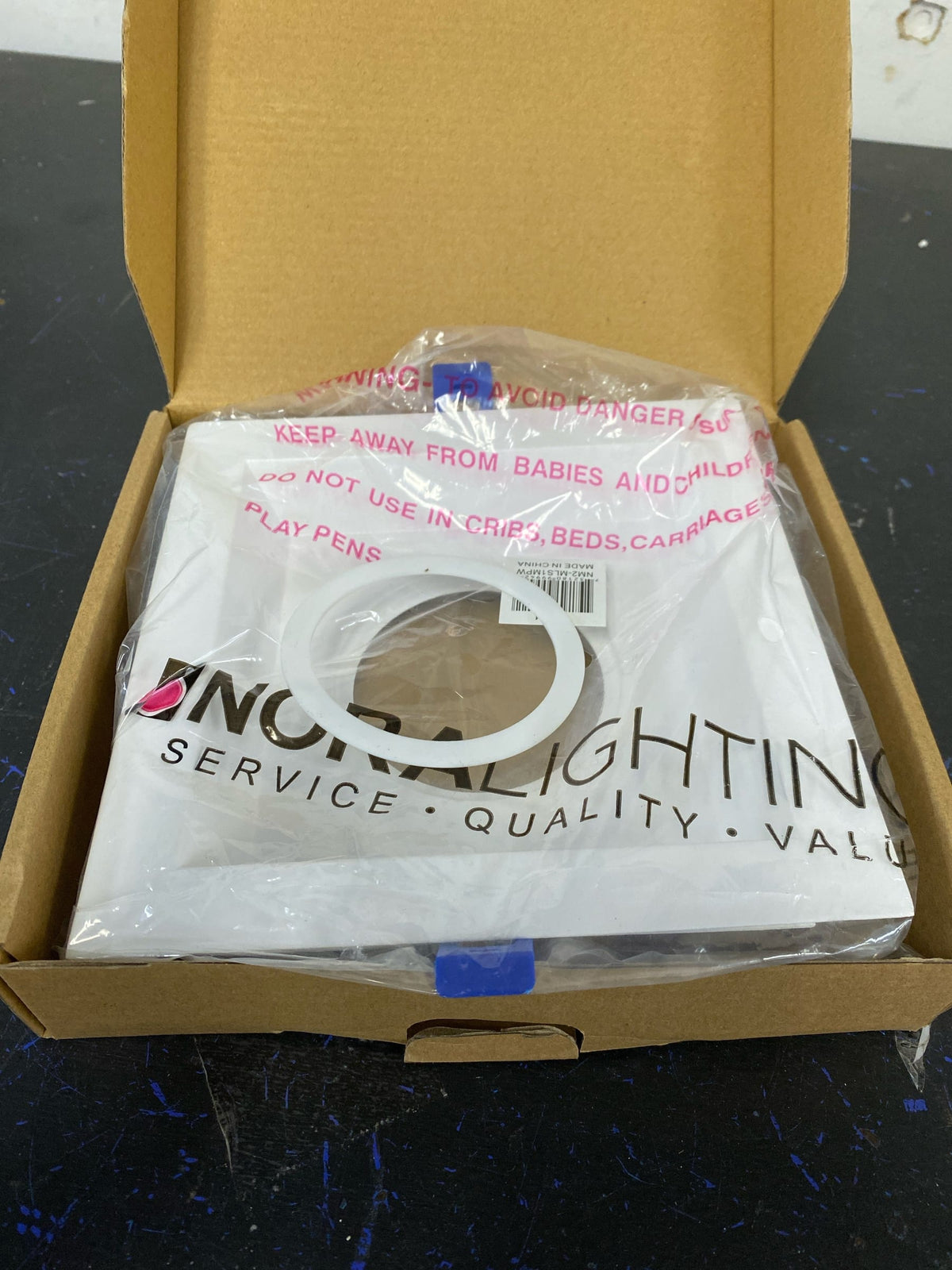 Nora Lighting Nm2-Mls1 M2 2" 1 Light Square Recessed Trim - White