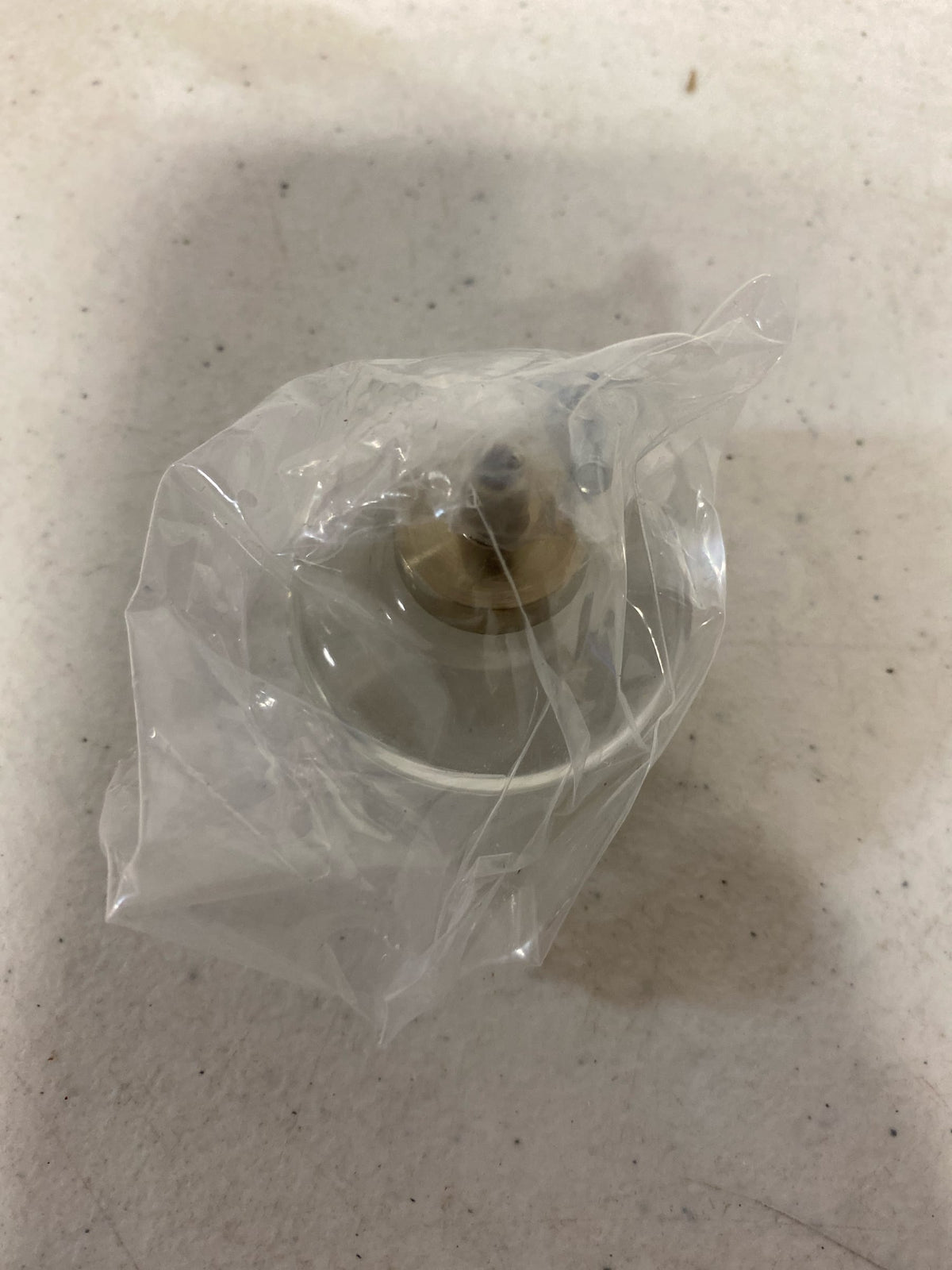 Amerock BP36652CBBZ Glacio 1-3/4 Inch Mushroom Cabinet Knob - Crystal / Champagne