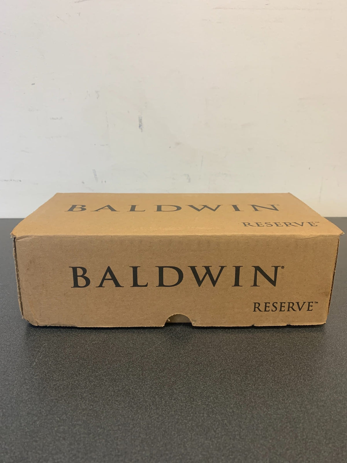 Baldwin PVTUBCRR190 Tube Privacy Leverset with Contemporary Round Rose - Satin Black