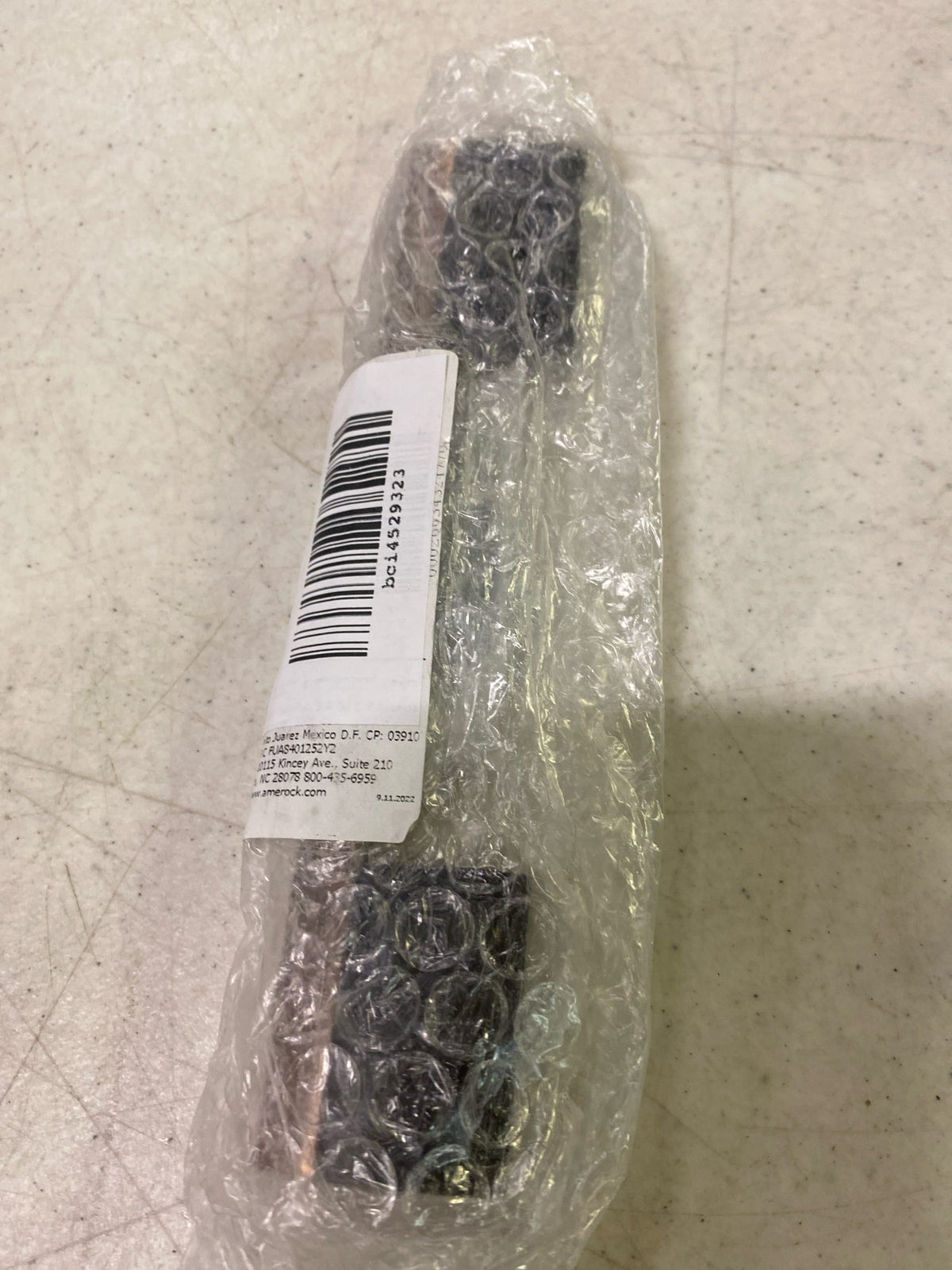 Amerock BP37270MBRG Claremont 6-5/16 Inch Center to Center Bar Cabinet Pull - Matte Black / Rose Gold