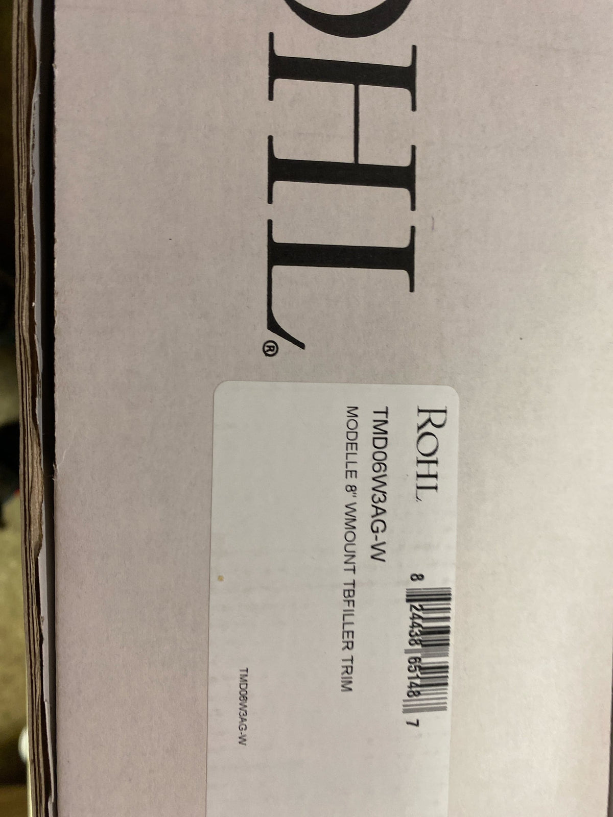 Rohl: TMD06W3AG-W - MODELLE 8" WMOUNT TBFILLER TRIM