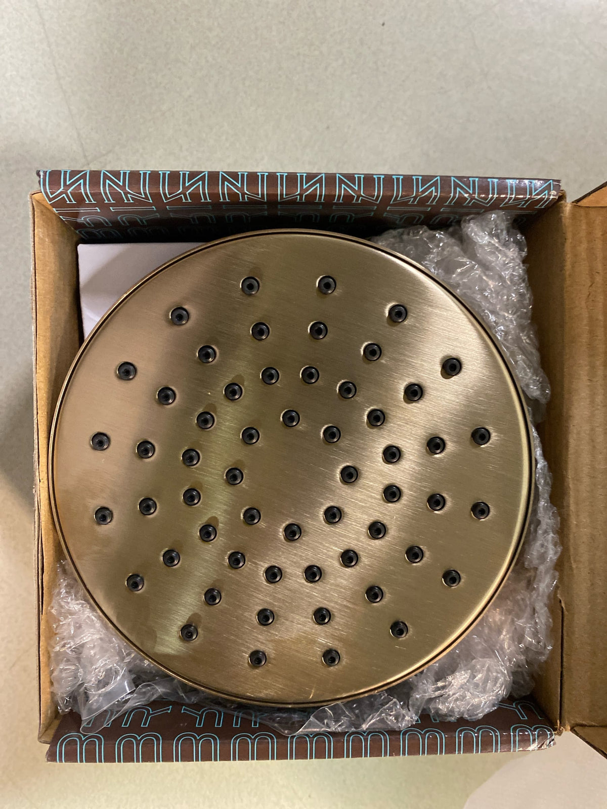 Brizo 82392-GL-2.5 Essential 2.5 GPM Single Function Metal Shower Head with TouchClean Technology - Luxe Gold