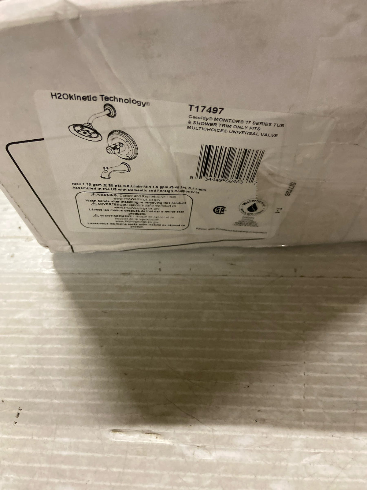 Delta Faucet T17497 Cassidy MultiChoice 17 Series Tub and Shower Trim, Chrome