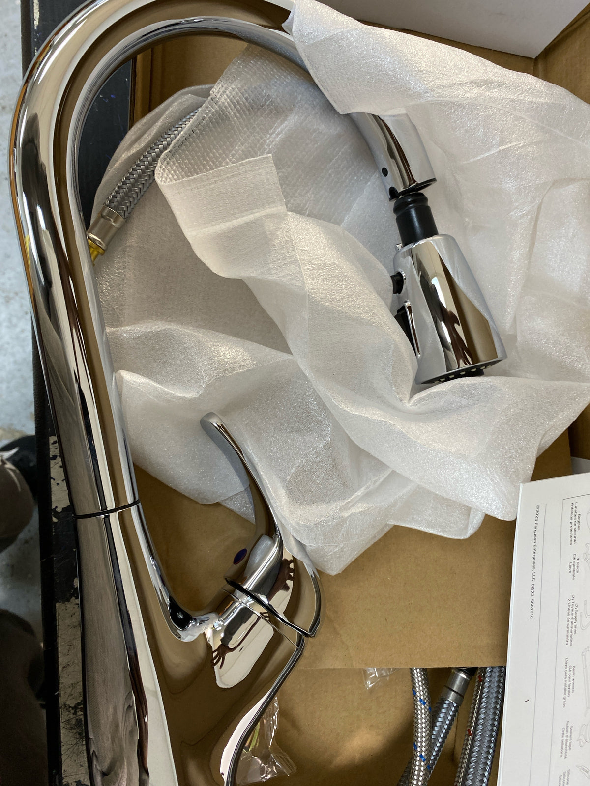 PROFLO PFXC9011CP Tecopa 1.8 GPM Single Hole Pull Down Kitchen Faucet - Includes Escutcheon - Chrome