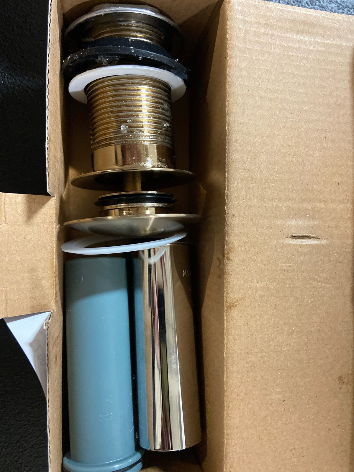 Brizo RP72414NK 1-5/8" Push Button Drain Assembly with Overflow - Luxe Nickel