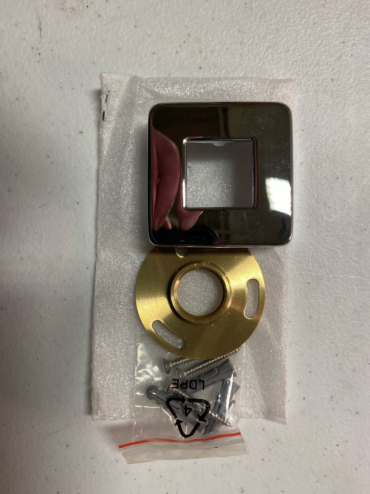 Fortis 94745S2PC Abruzzo 15-3/4" Wall Mounted Shower Arm with Flange - Polished Chrome