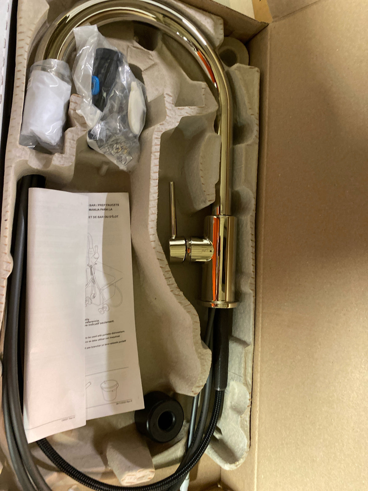 Delta 9159-PN-DST Trinsic Pull-Down Kitchen Faucet with Magnetic Docking Spray Head - Includes - Brilliance Polished Nickel