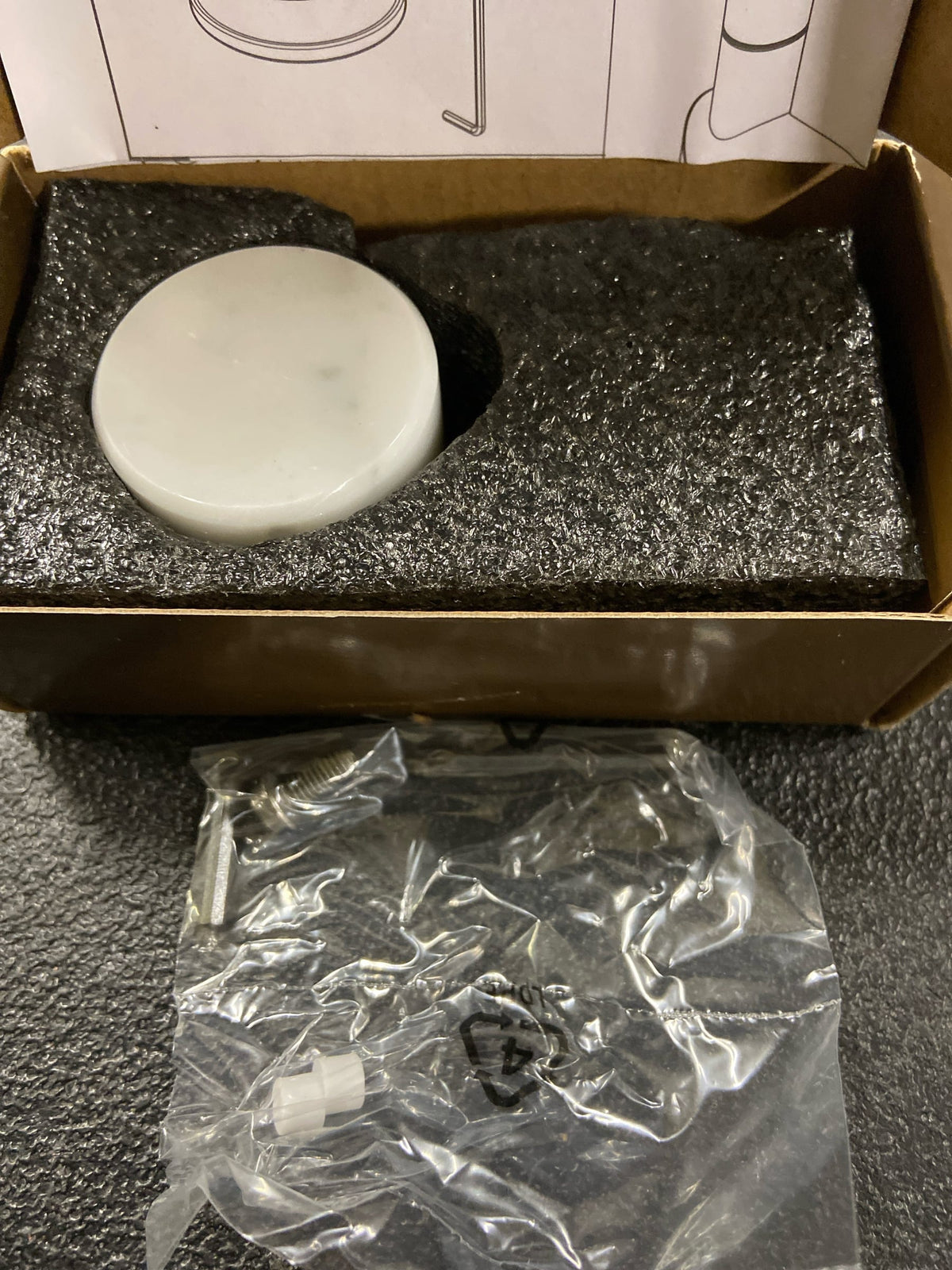 Brizo HKK175-GLMB Odin Kitchen Faucet Handle Kit - Marble Knob - Luxe Gold / Marble