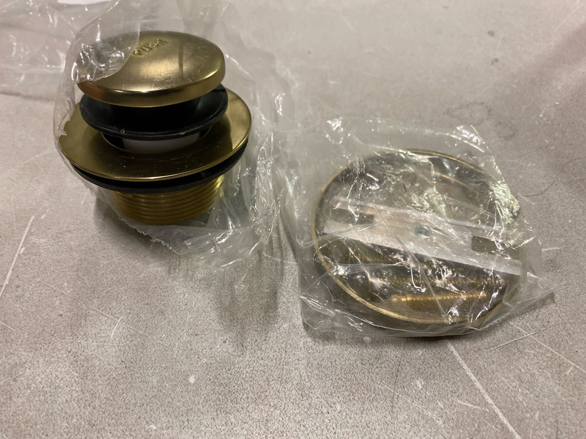 Jaclo 543-CB Toe-Control Drain Strainer with Faceplate (No Hole) - Caramel Bronze