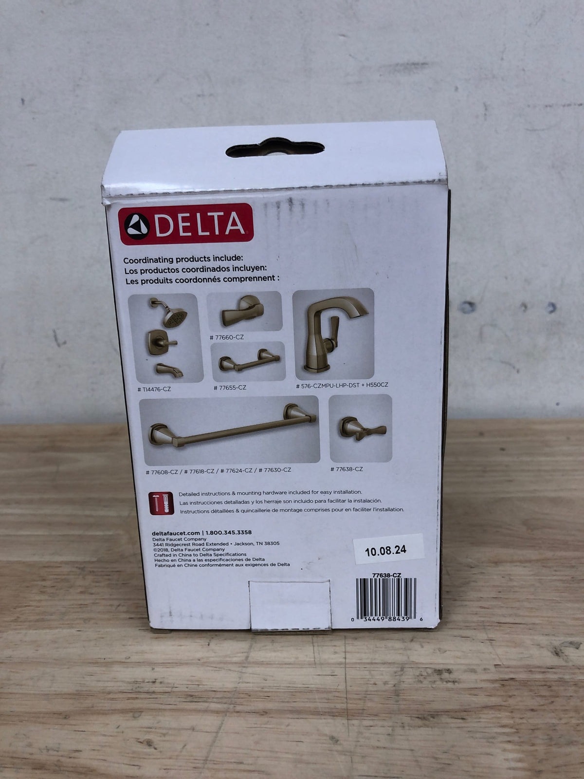 Delta 77638-CZ Stryke Double Robe Hook - Champagne Bronze