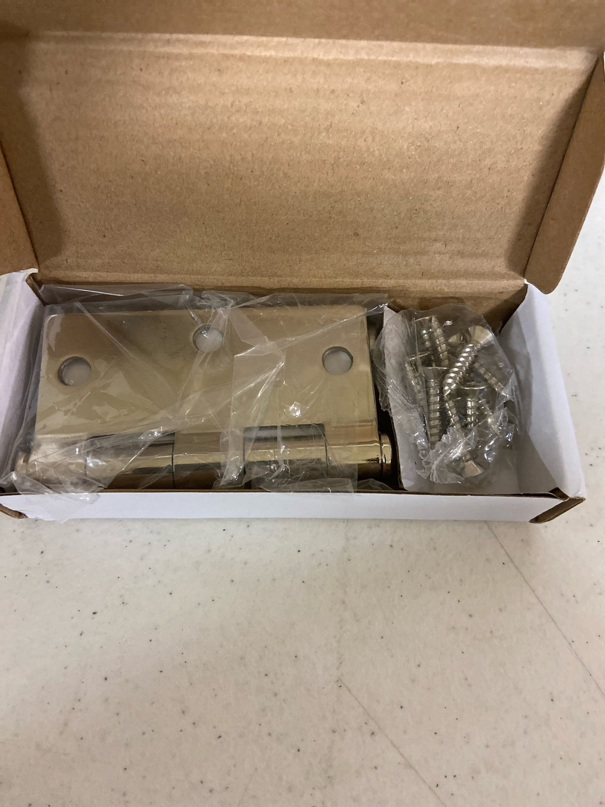 Emtek 92013US14 3.5" x 3.5" Square Corner Plain Bearing Mortise Hinge - Pair - Polished Nickel