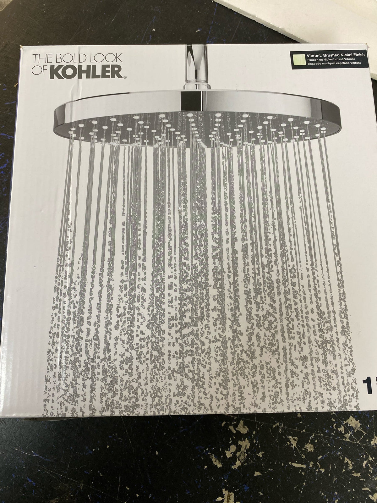 Kohler K-76465-Y-BN Awaken Round 10" Single Function 2.5 GPM Rainhead with MasterClean Sprayface - Vibrant Brushed Nickel