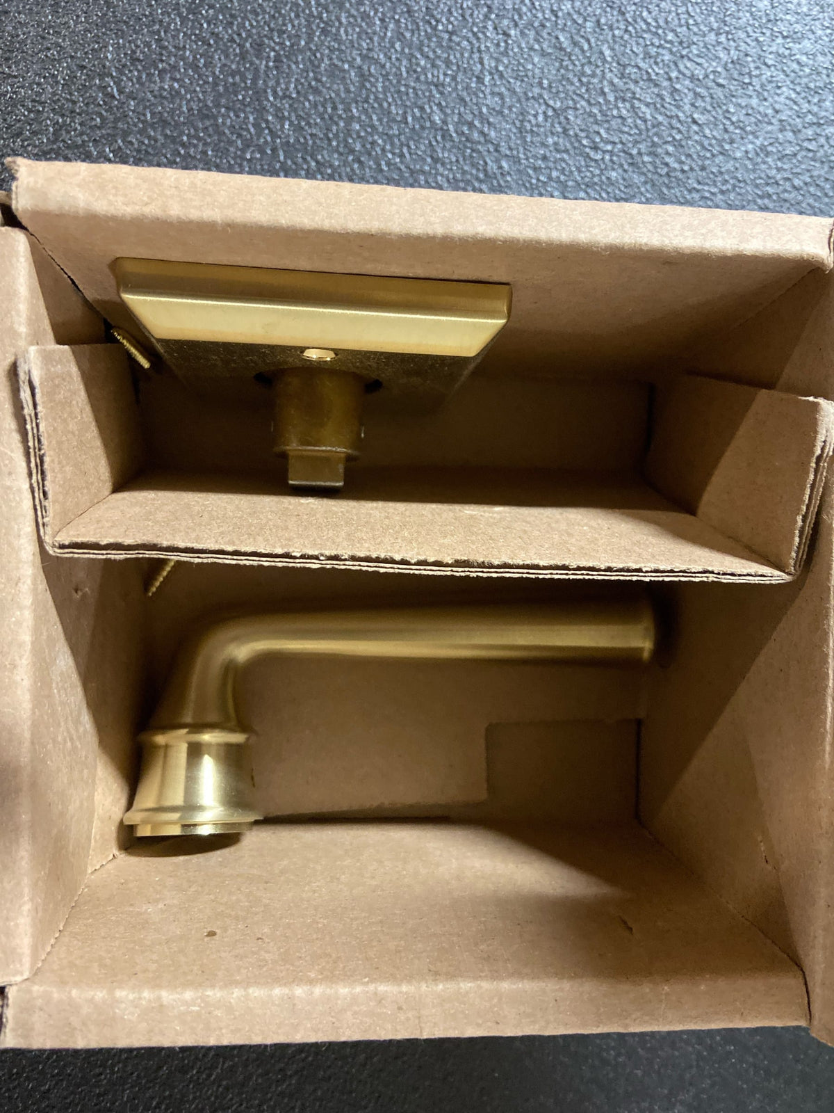 Baldwin Half Dummy Federal Lever and Traditional Square Rose Satin Brass Finish