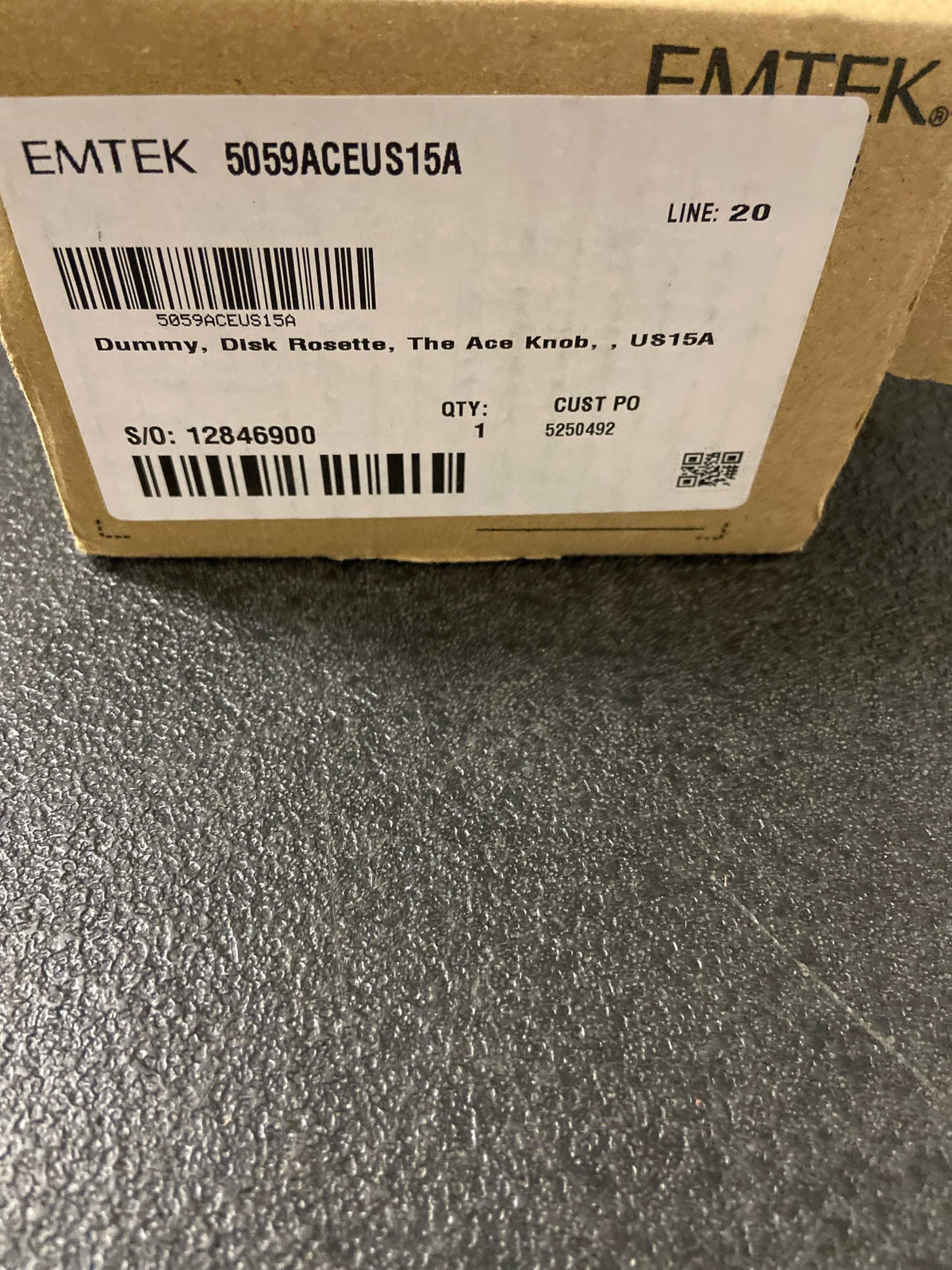 Emtek 5059ACEUS15A Dummy, Disk Rosette, The Ace Knob, US15A