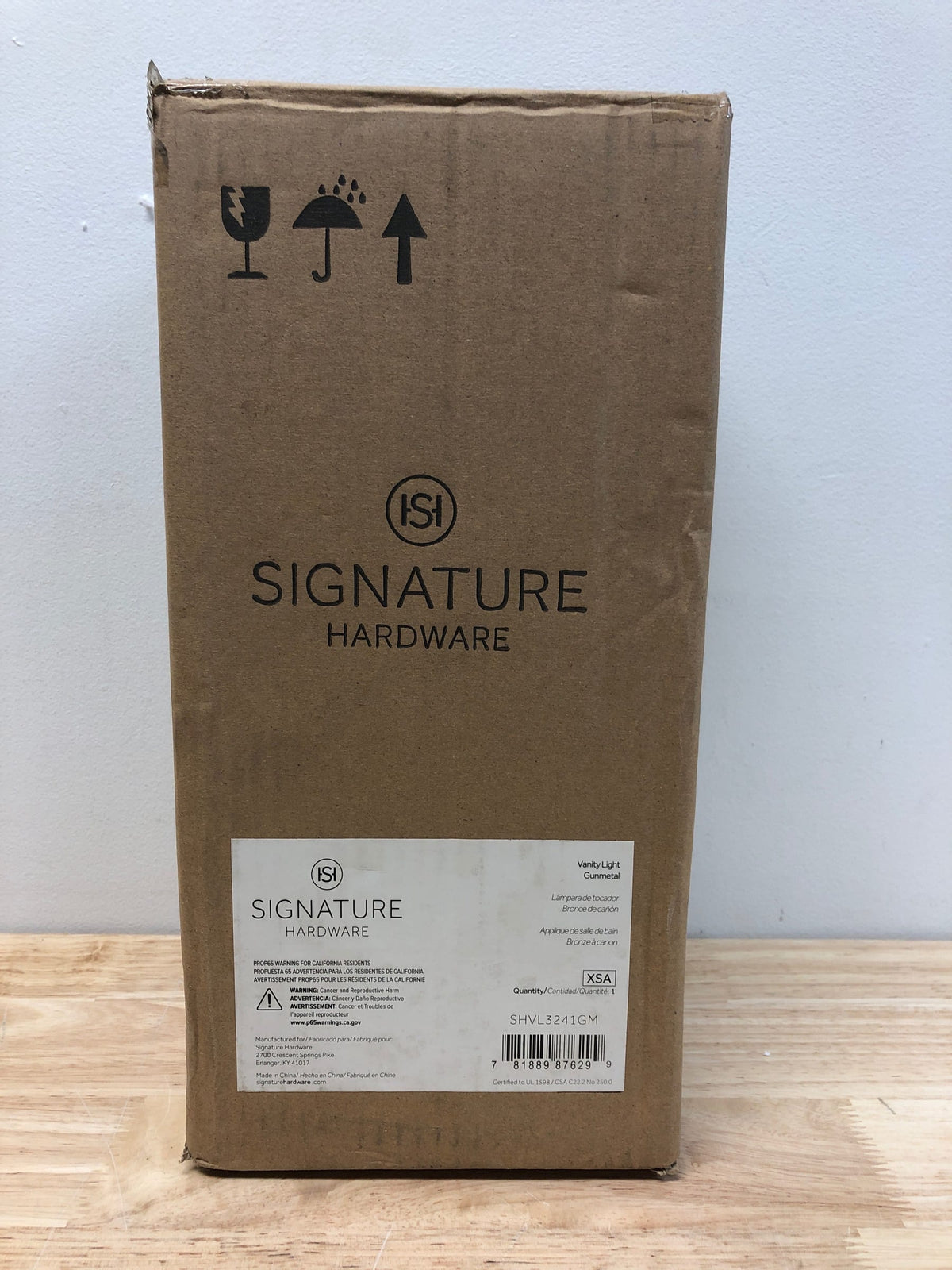 Signature Hardware 482671 Stolo 9" Tall Bathroom Sconce - Gunmetal