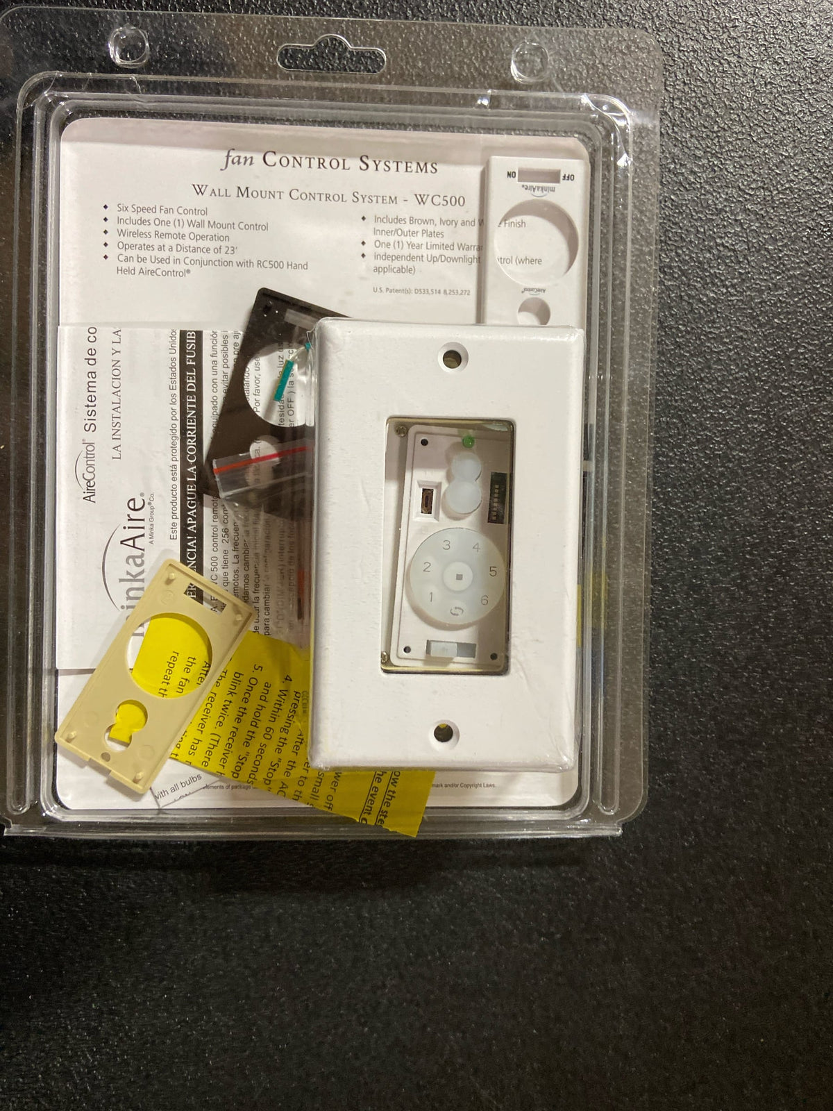 MinkaAire WC500 Wall Control for Select MinkaAire Fan Models - White
