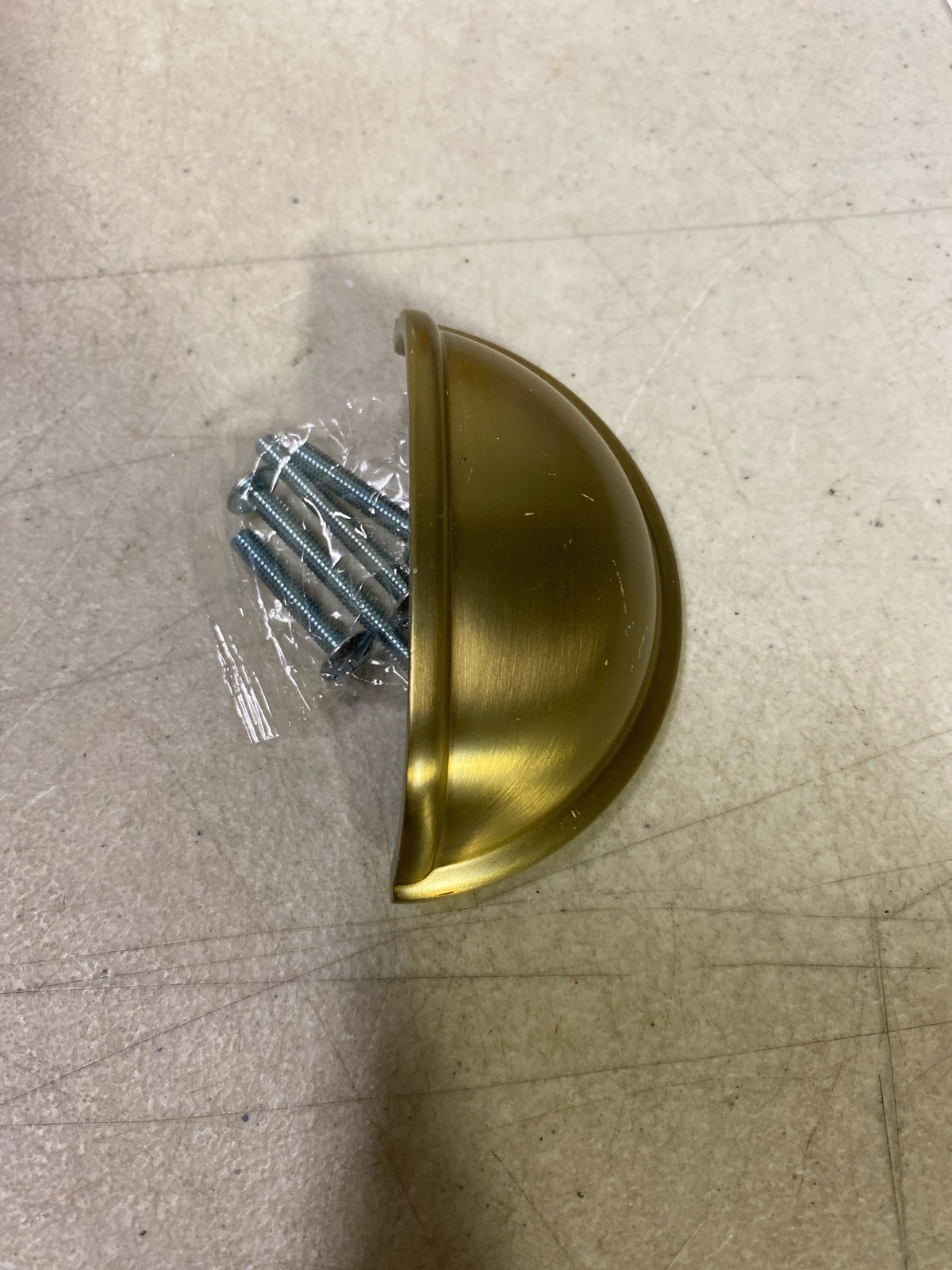Amerock BP53010BBZ Cup Pulls 3 in. (76mm) Traditional Golden Champagne Cabinet Cup Pull