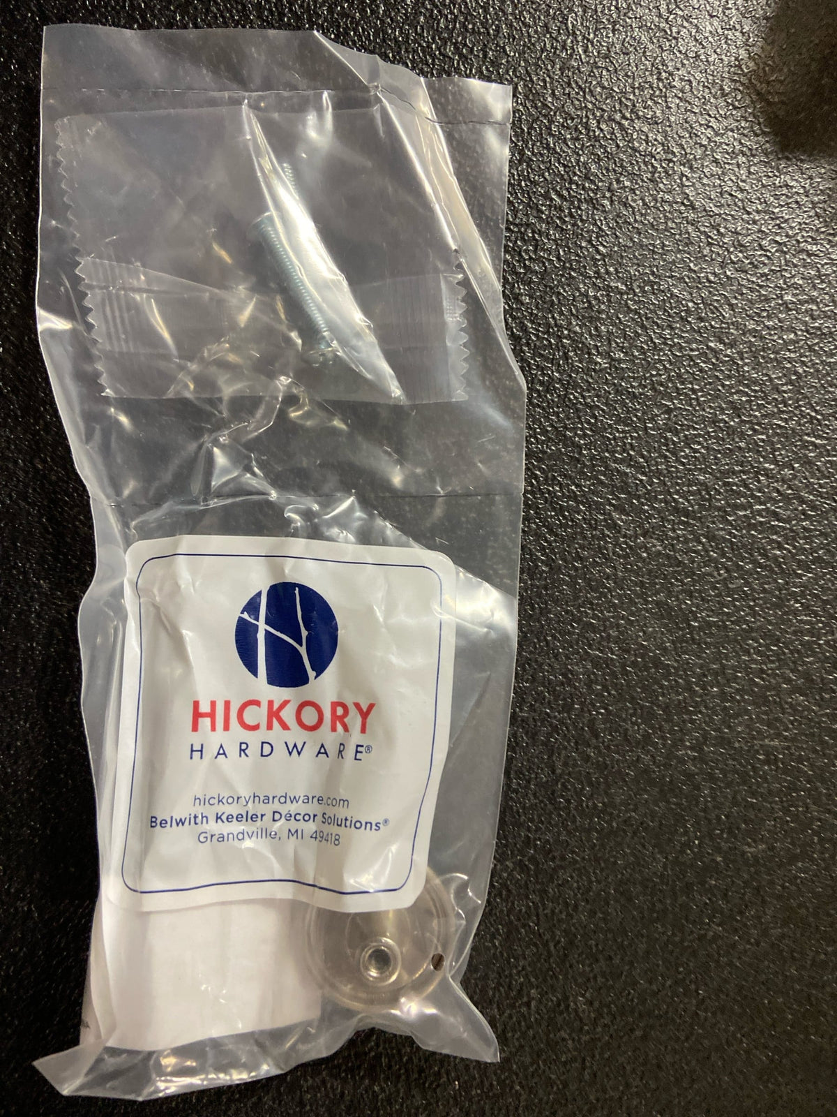 Hickory hardware P710-SNW Tranquility 1-1/4 in. Satin Nickel/White Cabinet Knob