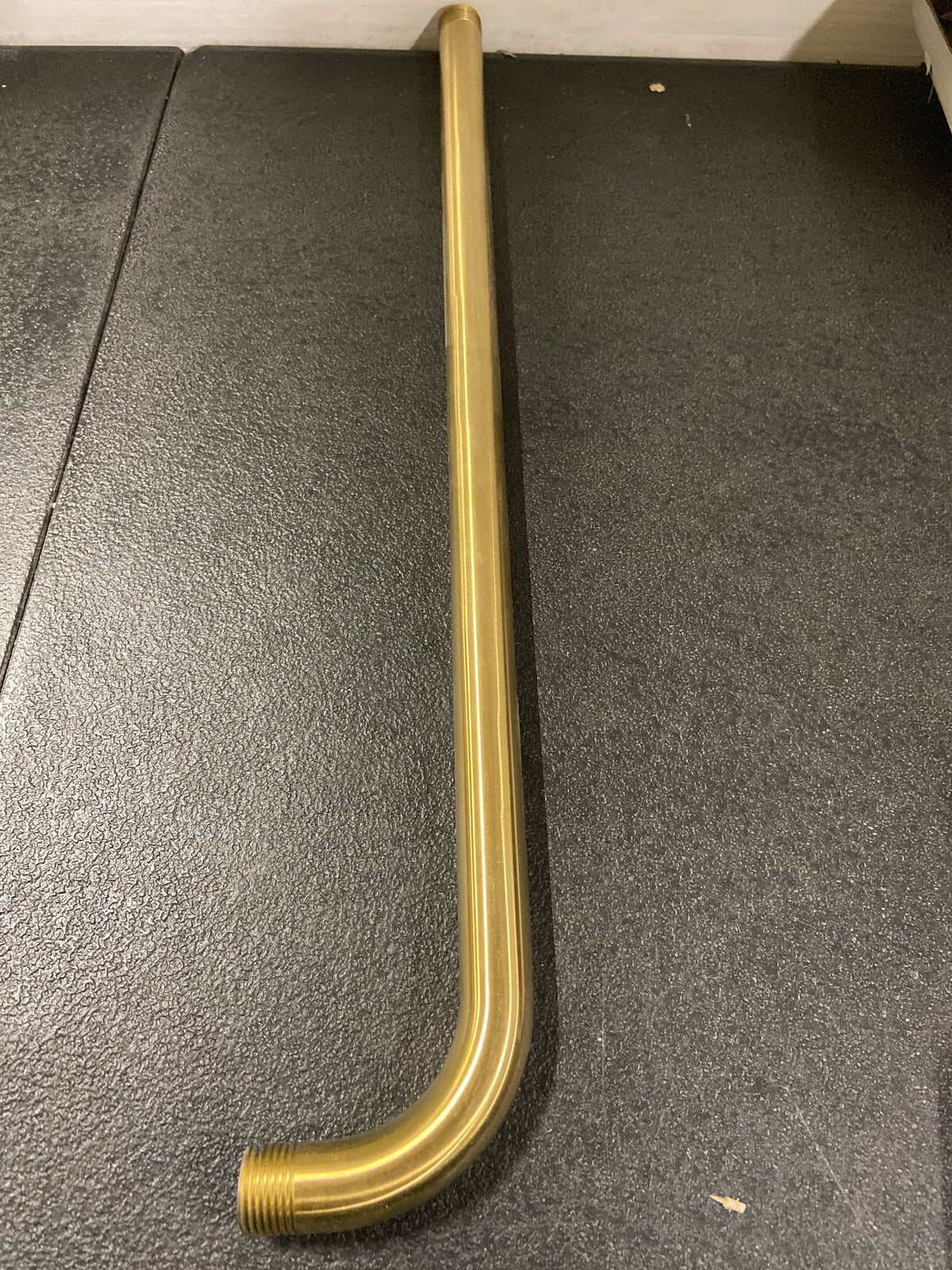 Kohler K-26307-2MB Statement 19" Wall Mounted Single Function Rainhead Arm and Flange - Vibrant Brushed Moderne Brass