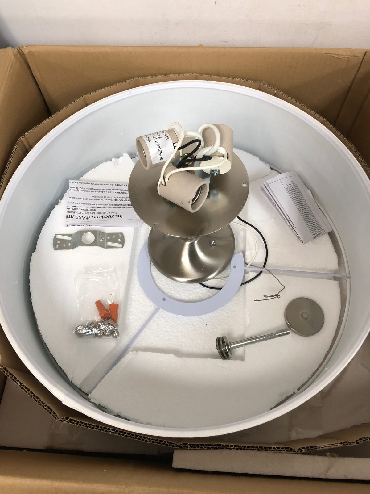 Progress Lighting P350167-009 Inspire 3 Light 18" Wide Semi-Flush Drum Ceiling Fixture - Brushed Nickel